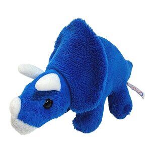 Prextex Dinosaur Plush Stuffed Animal Triceratops Small 7 Inches Toy Replacement